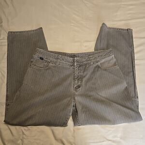 KUHL Mens Pants 40X32 Workwear Hiking Casual Grey Striped Pattern